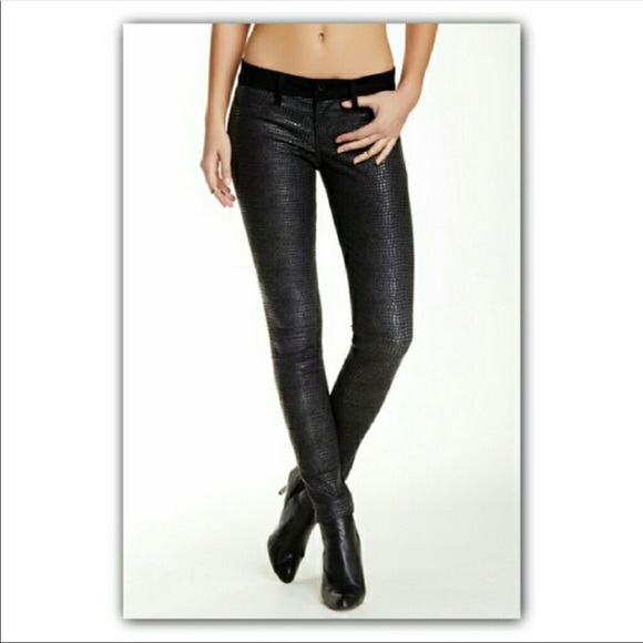 DL1961 Emma Python-Print Denim Leggings, Sz 26 - Picture 9 of 9